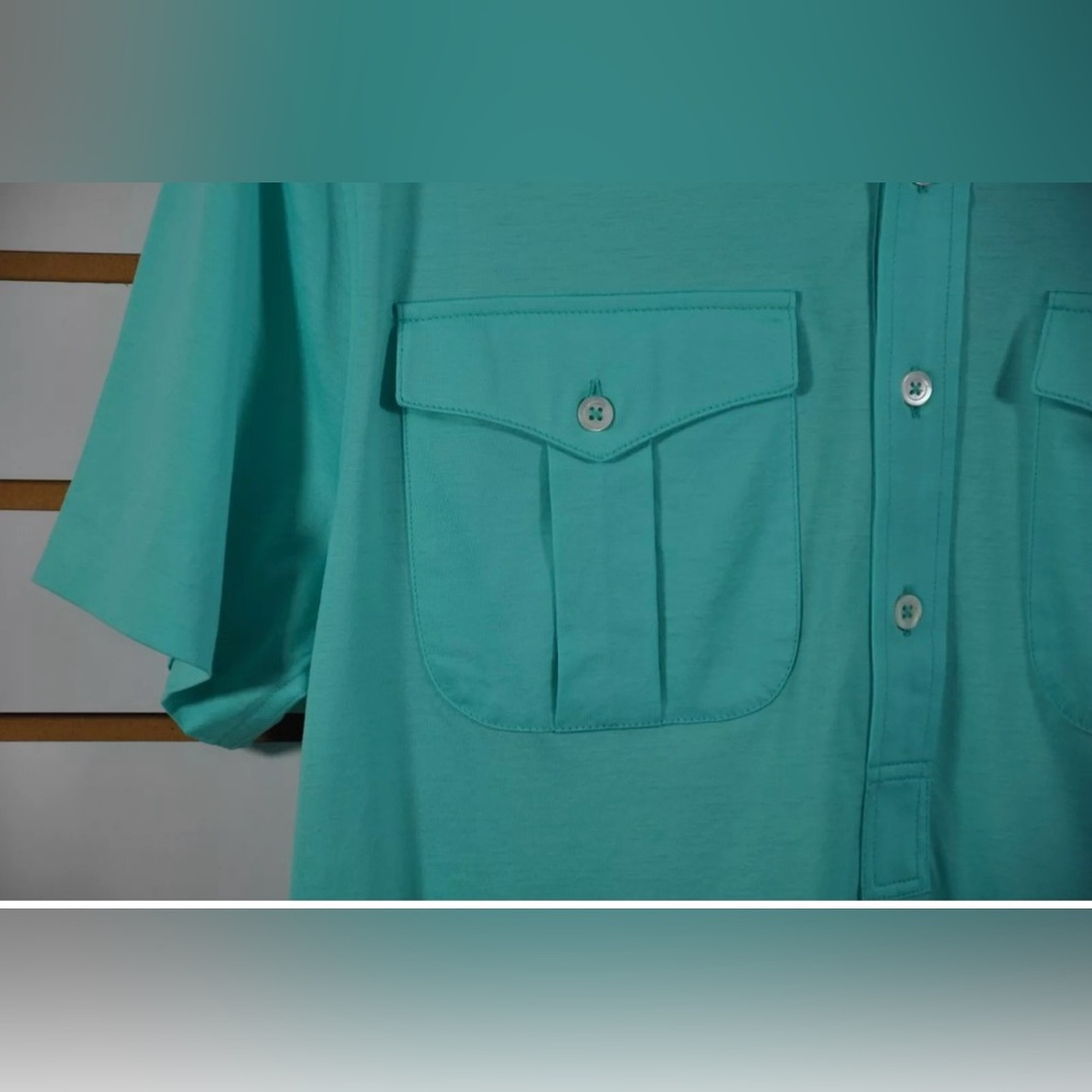 NWT Men's Ralph Lauren Black Label, Cotton Jersey Polo. Size M. $275 Italy Made - Picture 3 of 10